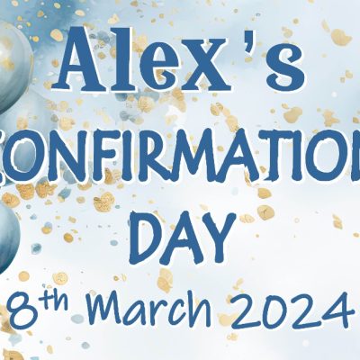 Personalised Banner (Blue Confirmation)