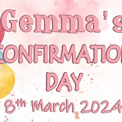 Personalised Banner (Pink Confirmation)