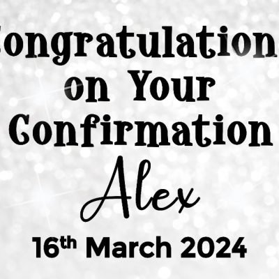 Personalised Banner (White Confirmation)