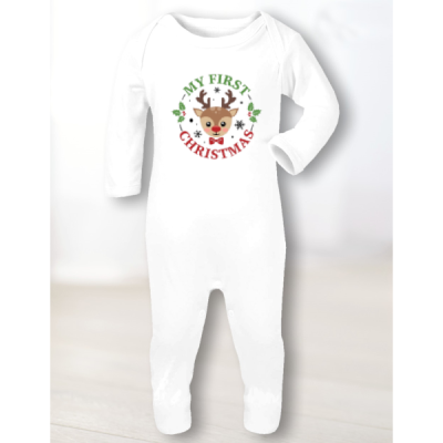 Personalised Christmas Baby Grow