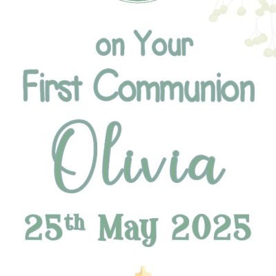 Personalised Banner (Communion Banner v3)