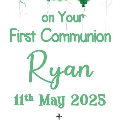 Personalised Banner (Communion Banner v4)
