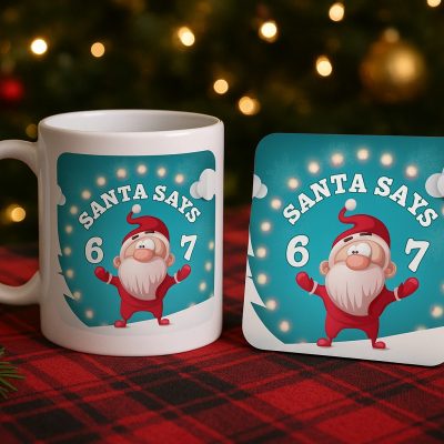 Santa Says 6 7 Mug Set